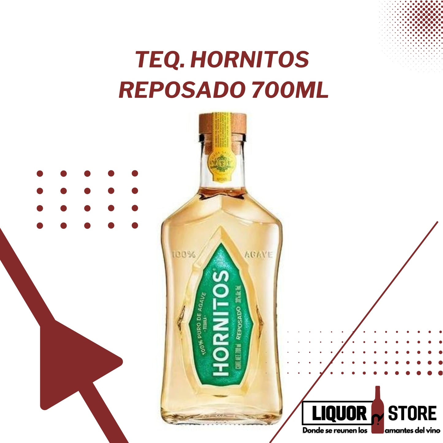 TEQ. HORNITOS REPOSADO 700ML